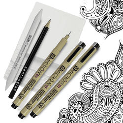 Zentangle, Ausmalen und Musterzeichnen